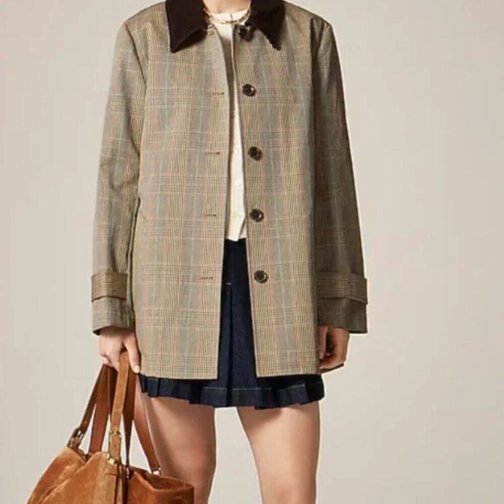 J.Crew Barn Jacket in plaid double-faced‎ cotton size XXL